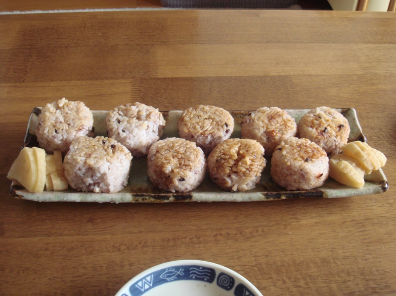 漬け物は義父の作。家族３人とも大好きです。